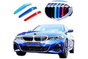 Goodream Garnitures de calandre compatibles avec BMW G20 Série 3 2019 2020 2021 2022 Sedan 330i 330e Accessoires pour grille rénale standard (8 faisceaux)