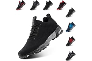 Anokar Scarpe da Running Corsa Uomo Donna Respirabile Leggero Air Scarpe da Ginnastica Sportive Fitness Running Sneakers Basse Interior Casual all'Aperto Nero Blu Grigio Rosso 36-48 EU