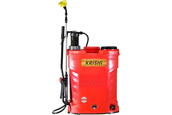 BALWAAN Krishi Battery and Manual 2 in 1 Knapsack Sprayer 12 Volts x 8 Ampere 18 litres Tank Capacity High Pressure Sprayer Suitable for Spraying BS-21