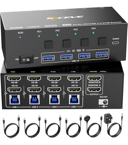 Coutateur KV HDI 2 Ports Pour Le Partage De Aroc | Ubuy