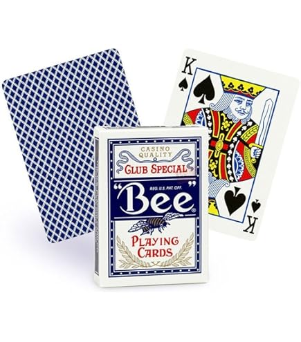 Bee Playing Cards No.92 Standard Index Single Deck (red back