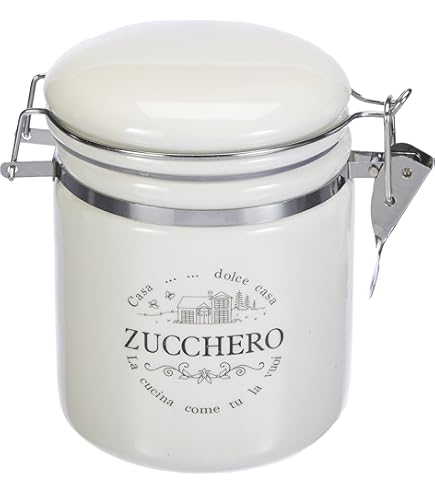 Barattolo Bormioli Per Zucchero - In Vetro Trasparente, Capacit&agrave; 0,75 Cl - Made In Italy, Lavabile In Lavastoviglie