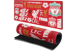 Head Case Designs Officially Licensed Liverpool Football Club Sticker Collage Graphics Gaming Office Desk PC Keyboard Mouse Mat Pad 23.62 x 11.81 x 0.12 inches (600 x 300 mm) - L