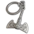 Eillwin Viking and Nordic Vintage Rune Amulet Keyring Keychain