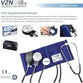 VZN Mekanik Tansiyon Aleti &ndash; Model No: TY-A02, Hassas &Ouml;l&ccedil;&uuml;m, Steteskop Dahil, Dayanıklı Manşet, Analog Kan Basıncı &Ouml;l&ccedil;er, Ev 