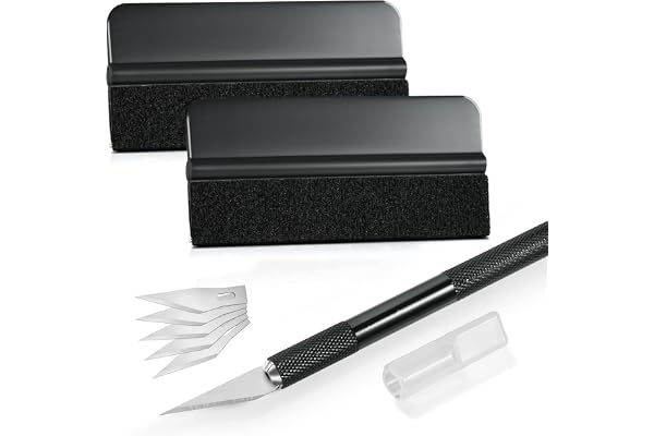 Ehdis vinylfolieinstallationsapplikator-kit: Mini Soft Wrapping Tint skrapa-set, folieringsverktygsset med precisionskniv och folieskrapa
