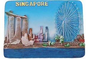 MUYU MAGNET 3D Singapur pamiątka magnes na lodówkę, dekoracja domu i kuchni Singapur magnes na lodówkę