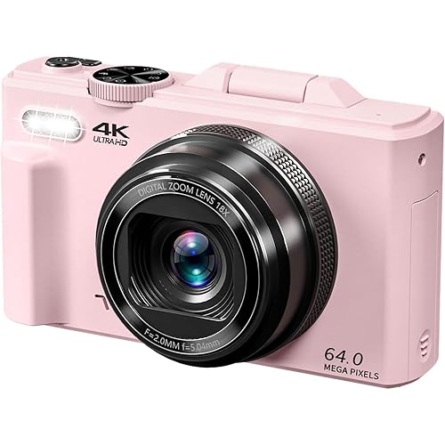 4K Digital Camera for Photography, 64MP Vlogging Camera for YouTube with 3\
