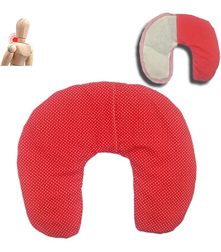 Cuscino Termico Noccioli Ciliegia XL - 50x20cm, Per Cervicale, Fodera Lavabile, Fatto A Mano Spagna - Foto 9