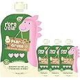Rorosaur Baby Food - Spinach, Peas, Pear & Mint, Ready to Eat Cereal & Porridge for Little One | Rich in Vitamins, Minerals and Protein | No Added Sugar/Salt, Preservatives - Pack of 4 (100gms each)