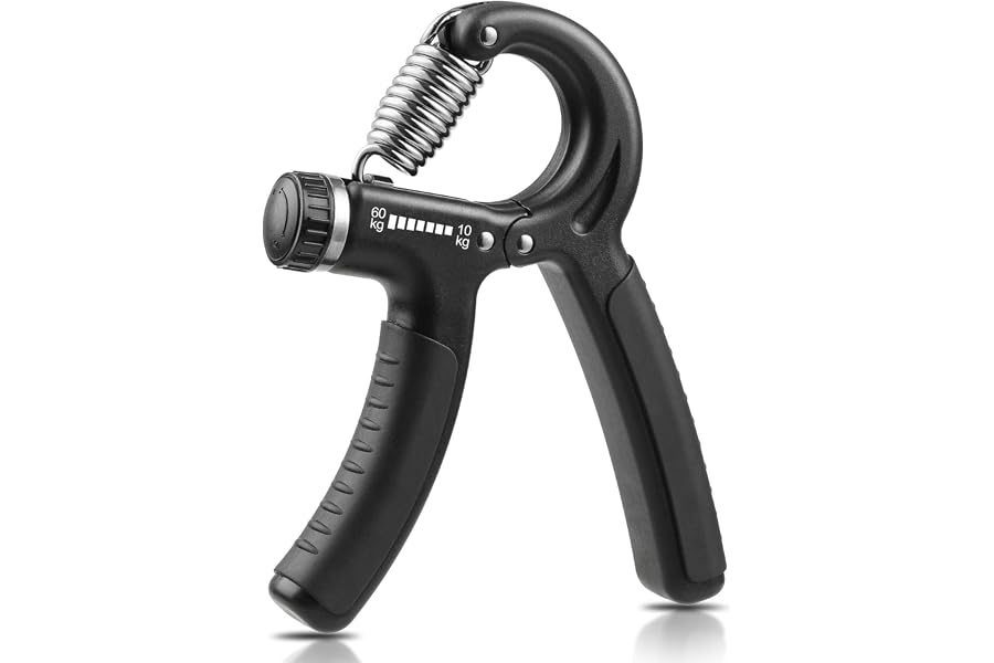 NIYIKOW Hand Grip, Hand Grip Musculation, Résistance Réglable 22-132Lbs (10-60kg), Pince de Musculation Antidérapante, pour Athlètes et Exercices de Récupération de la Main