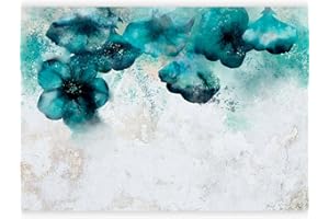 murando - Carta da Parati Adesiva Papavero 392x280 cm Fotomurali Adesivi Murali Rivestimento Parete Moderna per Pareti Adesiva Muro Decorativo Fotomurale Fiori blu Natura come dipinto