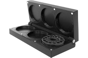 Kube3d Slim Magazine Case Compatible with: Weihrauch HW100 Magazines - Hard Plastic Protective Cover, Flip Lid Magnetic Box For Air Rifle Storage and Safety