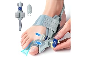 HEMEXS Bunion Corrector Big Toe Straightener for Women & Men – Adjustable Splint for Hallux Valgus, Bunion Relief & Pain Alignment – Day & Night Wear (Left/Right Foot)