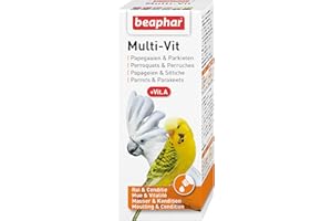 Beaphar Multi-Vit do papużek i papużek, z 12 witaminami, 50 ml (zestaw 1 szt.)