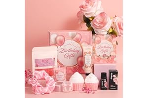 PEARSHEK Birthday Gifts for Women, Pamper Gifts for Women, Relaxation Bath Sets Happy Birthday Box Presents Gifts for Her, Ladies, Sisters, Friend