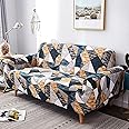 House of Quirk Polyester and Spandex Geometric Universal Triple Seater Big Elasticity Flexible Stretch Sofa Slipcover (Antique Prism, Multicolour, 185-230cm)