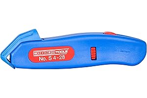 WEICON TOOLS Nóż do kabli Nr S 4-28, Zakres ściągania izolacji 4-28 mm, Z ostrzem hakowym, 145mm, Niebieski/Czerwony