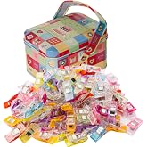 Sewing Clips for Fabric and Quilting 100 Pcs with Tin Box,Sewing Notions Assorted Colors for Craft