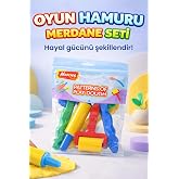 6 Par&ccedil;a Oyun Hamuru Şekillendirme Seti &ndash; Merdane, Oklava, Silindir, Hamur Kesme ve Şekil Verme Aletleri | &Ccedil;ocuklar İ&ccedil;in Oyun 