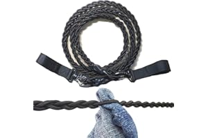 AUXPhome Tri-Braided Cord Clothes Line, Drying Rope Portable Travel Clothesline for Indoor Outdoor Laundry, Windproof Hanger Camping & Home Use - No hook needed