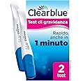 Test di Gravidanza Clearblue Rilevazione Rapida, Risultato Rapido, anche in 1 minuto*, 2 Test