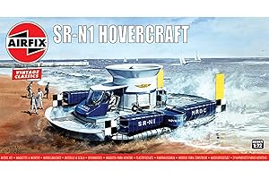 Airfix Hornby Hobbies LTD A02007V SR-N1 Hovercraft-Classic Vintage Model Building kit, un-Painted, 1:72 Scale