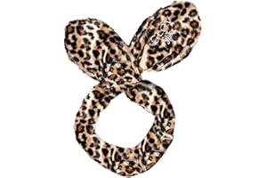 GLOV Fascia per Trucco per il Lavaggio del viso Maschera per il Viso Doccia per Donna Ragazza Fasce per Capelli in Peluche Fascia Elastica per Capelli del Felpa Regolabile Orecchie da Coniglio (Gepardo)