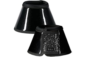 HORZE Cloches à Paillettes, Noir, XL