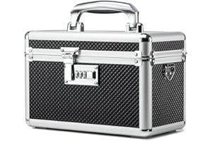 HEWEI WORKS Aufbewahrungsbox mit Zahlenschloss, abschließbare Medikamentenbox, leere Erste-Hilfe-Box, Sicherheitsbox, vielseitige abschließbare Box für Zuhause und im Freien