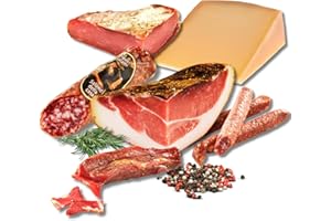 ‎BAVAREGOLA BAVAREGOLA 6er Südtiroler Spezialitäten Probierset - Südtiroler Speck, Käse, Salami & Schinken von Viktor Kofler/Lana in einem Set