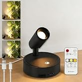 Kambo Spot LED Sans Fil Rechargeable USB Applique Murale Éclairage 4000 mAh | Lampe de Lecture Télécommande et Touche Tactile