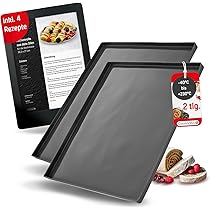 Silikon Backmatte 30x40cm Mit Rand - Antihaft Dauerbackmatte Für Ofen