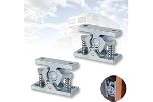 Fermaporta in lega di zinco per roulotte Gloryit 2 Pcs Fermaporta in Lega di Zinco per Camper e Fermaporta per Barche,per Porta Della Roulotte con Molle in Acciaio Inossidabile