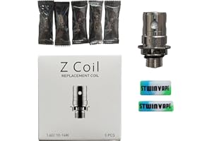 ZCOIL for INNOKIN Z Coil Replacement Coils 1.6ohm Zlide Coil for Zenith II Pro D22 Tank Kroma A R Z Pod Adept Zlide Tube Cool Fire Mini Z50 Z80 Vape Kit Pack of 5