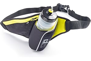 UPD Ultimate Performance Ribble II 650ml Hip Bottle & Holster Hydration Belt Insulated angled bottle holder easy access belt Fits 26"-42" waist large zipped pocket fits smart phone