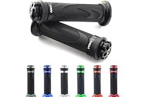 AREA LONGBOARD Manopole per manubrio compatibili con Vespa ET2, ET4, 50, 125, 200, Vespa PX (RS1/Nero)