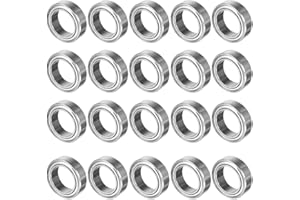 TOP-VIGOR 20Pcs MR128ZZ Deep Groove Ball Bearings, 8mm x 12mm x 3.5mmDouble Sealed Industrial Bearings, Chrome Steel Skateboard Bearings for Electrical Instrument Equipment