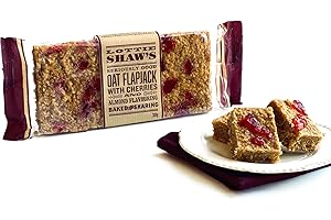 LOTTIE SHAWS Oat flapjack with cherries & Almond Flavouring 300g