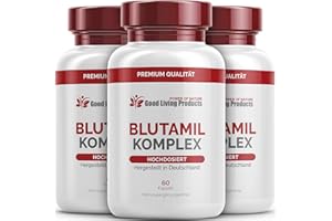 ‎GOOD LIVING PRODUCTS Blutamil Komplex – Fischöl Kapseln – Omega 3 Kapseln (3 Dosen je 60 Kapseln)