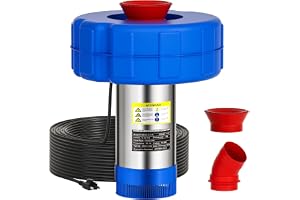 15 000 GPH helautomatisk dammluftare flytande fontän och dammluftare 110 V 750 W (1 HP) för stora och små dammar och sjöar, d