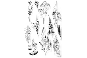 Arrietty DIY Flowers Leaves Clear Stamps for Cards Making Decoration Clear Stamps and DIY Scrapbooking Crafting