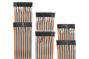EDGELEC 120pcs Breadboard Jumper Wires 10cm-100cm Wire Length Optional Dupont Cable Assorted Kit Male to Female, Male to Female Multicolored Ribbon Cables