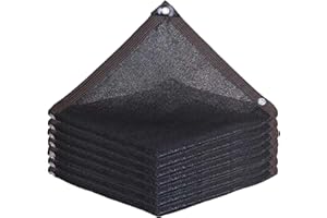 SSFMSF Shade Netting Cloth Resistant Fabric Greenhouse With Including Washers UV Resistant 75%-85% shading rate, Suitable for outdoor courtyard balcony garden. (Black 10-Pin / 2m * 2m / 6.6ft * 6.6ft)