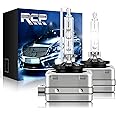 RCP - D1S6 - (A Pair) D1S/ D1R 6000K Xenon HID Replacement Bulb Diamond White Metal Stents Base Car Headlight Lamps Head Lights 35W