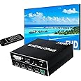 NINGKANGSHENG Video Wall Controller 2x2 1080P@60Hz HD Display 180 Degree Rotate 8 Display Modes HDMI/DVI Support 4K Input 1080P Output with RS232 Control 1X2 2X1 1X3 3X1 1X4 4X1 Screen splicing