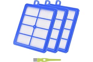 GINESKER HEPA13 Filter für AEG LX7 LX8 LX9 VX6 VX7 VX8 VX9 Animal Performer Staubsauger, Allergie Ersatzfilter für Philips FC8038/01 FC9150, AEG AFS1W AEF12 Turbo Cyclonic, Electrolux EFH12 Zubehör (3 Stück)