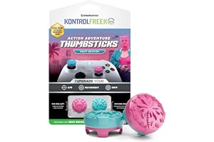 KontrolFreek Action Adventure Performance Thumbsticks – Heist Edition for Xbox One & Xbox Series X|S Controller | Pink/Blue