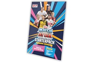 Bundesliga Match Attax 25/26 - Starterpack (Online-exklusiv) - 52 Bundlesliga Match Attax-Karten, darunter 3 Exklusive Le‘s + 1 Taktikkarte.