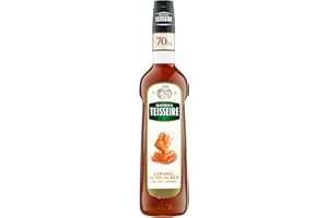 Jarabe de caramelo con sal de mar Mathieu Teisseire, para bebidas, cafés, chocolates calientes, batidos, bebidas golpeadas, vodkas, rones, whisky, botella de 70cl